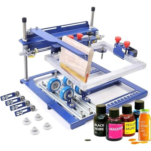 HBALDTEDC Manueller gebogener Siebdrucker, Zylindrische und konische Walzensiebdruckmaschine Blau HBALDTEDC Manueller gebogener Siebdrucker, Zylindrische und konische Walzensiebdruckmaschine Blau von HBALDTEDC