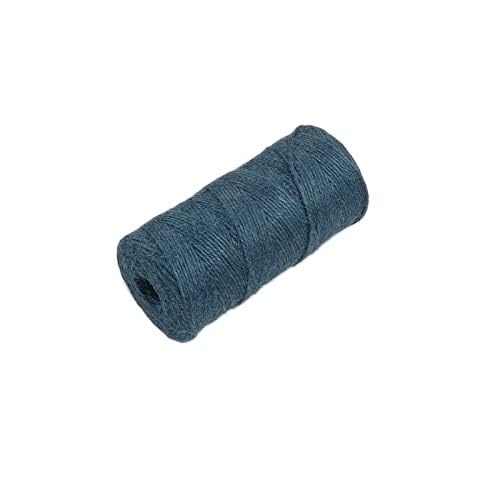 HBALDTEDC Schnur String, Juteschnur, Hanfseil, natürliche Sackleinenschnur, 2 mm x 100 Meter, 1 Rolle, blau, for Heimwerkerarbeiten, Heimdekoration, Kunstwerke, Geschenkpapier HBALDTEDC Schnur String, Juteschnur, Hanfseil, natürliche Sackleinenschnur, 2 mm x 100 Meter, 1 Rolle, blau, for Heimwerkerarbeiten, Heimdekoration, Kunstwerke, Geschenkpapier von HBALDTEDC
