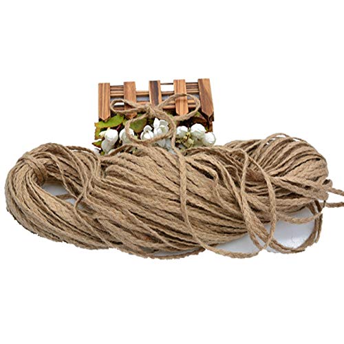 HBALDTEDC Schnur String， Juteseil 5 mm 10 mm 10 Meter Natur DIY Handarbeit Handwerk Gartendekor(10mm) von HBALDTEDC