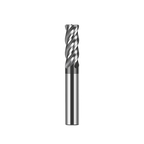 Hartmetall-Schaftfräser， HRC70 A39 Hartmetall-Fräser for Titanlegierung, 4 Flöten, flache Beschichtung, Wolframstahl, Schaftfräser 50–150 mm for Stahl(4.0x12x4x50) von HBALDTEDC