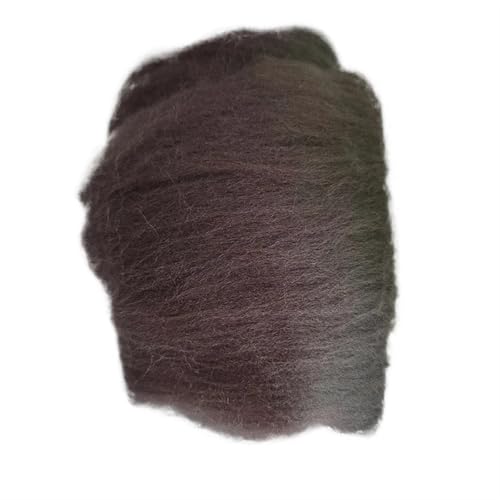 Wolle Filzen, Wollfaser-Nadelfilzen, Nassfilzen, handgefertigt, Spinnen, DIY-Bastelmaterialien, mehrfarbig, 10 g/20 g/50 g/100 g, 1 Beutel(45,50g) von HBALDTEDC