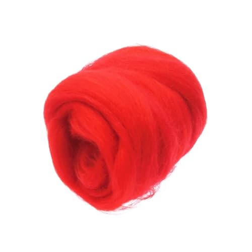 Wolle Filzen, Wollfaser for Nadelfilzen, Nassfilzen, DIY-Basteln, mehrfarbig, 10 g, 20 g, 50 g, 100 g(45,50g) von HBALDTEDC