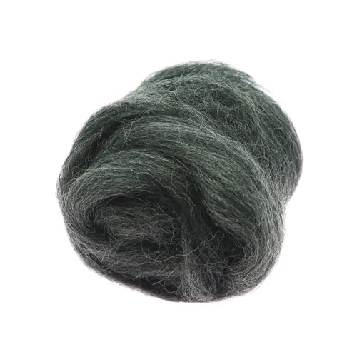 Wolle Filzen, Wollroving-Faser for Nadelfilzen, Nassfilzen, Handarbeit, Spinnen, DIY-Bastelmaterialien, mehrfarbig, mehrere Größen(48,100g) von HBALDTEDC