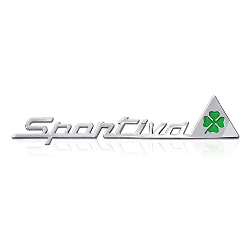 HBANMK Auto Emblem Aufkleber für Alfa Romeo Giulietta Stelvio Spider GT 159 156 147, Abzeichen Logo, Buchstaben Wort Emblem-Aufkleber Auto Sticker Body Logo Abzeichen Dekoration Aufkleber Zubehör von HBANMK