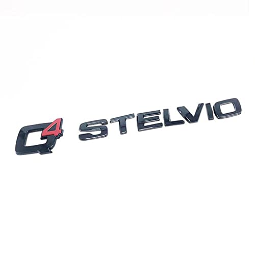 HBANMK Auto Emblem Aufkleber für Alfa Romeo Stelvio Q4, Abzeichen Logo, Buchstaben Wort Emblem-Aufkleber Auto Sticker Body Logo Abzeichen Dekoration Aufkleber Zubehör HBANMK Auto Emblem Aufkleber für Alfa Romeo Stelvio Q4, Abzeichen Logo, Buchstaben Wort Emblem-Aufkleber Auto Sticker Body Logo Abzeichen Dekoration Aufkleber Zubehör von HBANMK
