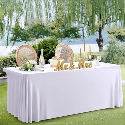 HBBMAGIC 4 Stücke Schwarz Spandex Rechteckig Tischdecke für 1.8m Rechteck Tische Dehnbare 3-Wege Wiss Tischdecke für Vendor Display Birhtday Party Hochzeitsempfang HBBMAGIC 4 Stücke Schwarz Spandex Rechteckig Tischdecke für 1.8m Rechteck Tische Dehnbare 3-Wege Wiss Tischdecke für Vendor Display Birhtday Party Hochzeitsempfang von HBBMAGIC