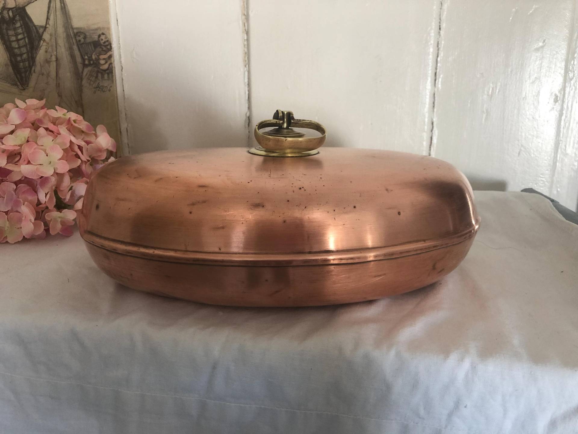 Kupfer-Wärmflasche-Antik/Brocante & Vintage Kupfer-Wärmflasche-Antik/Brocante & Vintage von HBHOLZART