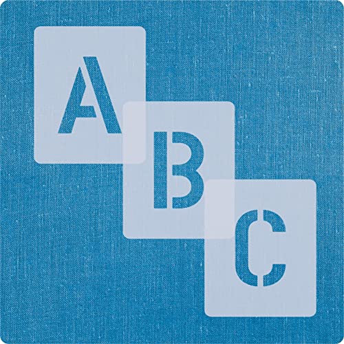 Schablonen Buchstaben groß 10cm hoch • 1 Satz Alphabet A-Z - 26 + 4 Sonderzeichen • Set Nr.04 von HBM-Schablonenshop