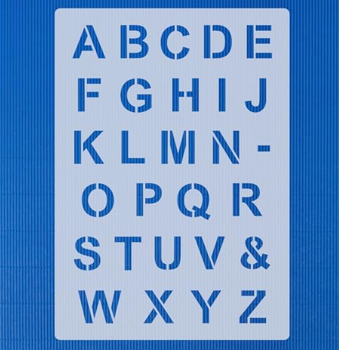 Schablone Buchstaben Alphabet Schrift Nr. 04 Schrifthöhe ca. 3cm Schablone Buchstaben Alphabet Schrift Nr. 04 Schrifthöhe ca. 3cm von HBM-Schablonenshop