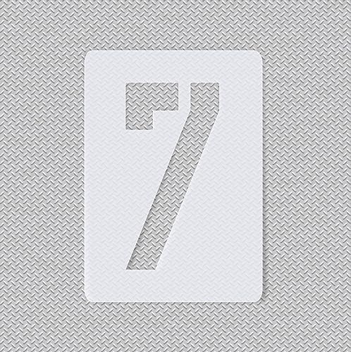 Schablone einzelne Zahl -7- Ziffernhöhe: 25cm ● Nummer für: Schilder ● Tür ● Hausnummern Schablone einzelne Zahl -7- Ziffernhöhe: 25cm ● Nummer für: Schilder ● Tür ● Hausnummern von HBM-Schablonenshop