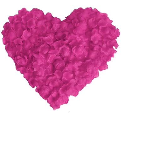 HBSDFGCK 100 Stück künstliche Rosenblätter, Hochzeitsblütenblätter, Seidenblumen-Zubehör for Karten, Geschenkpapier, Tischdekoration, Blütenblätter den Tischaufsatz, Geburtstag(C) von HBSDFGCK