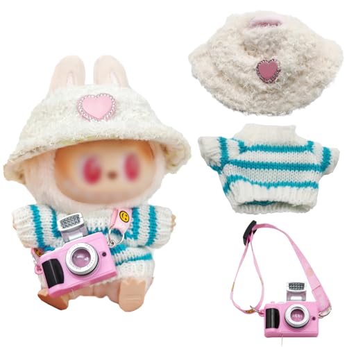 Bekleidung für 17cm Labubu Plüsch, Kleidung für Labubu Puppe, Labubu Kleidung, Labubu Puppenkleidung, Labubu Plüsch Schlüsselanhänger, Labubu Kleidung für 17 cm große Labubu Puppe von HBSFBH