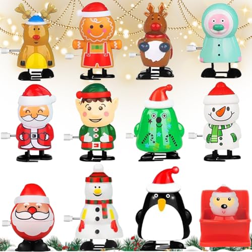 HBSFBH 12 Stück Weihnachten Aufziehspielzeug, Weihnachten Uhrwerk Spielzeug, Aufziehfigur Weihnachten, Weihnachtsmann Figur Uhrwerk Spielzeug, Kinder Aufziehspielzeug für Party Mitgebsel Weihnachten HBSFBH 12 Stück Weihnachten Aufziehspielzeug, Weihnachten Uhrwerk Spielzeug, Aufziehfigur Weihnachten, Weihnachtsmann Figur Uhrwerk Spielzeug, Kinder Aufziehspielzeug für Party Mitgebsel Weihnachten von HBSFBH