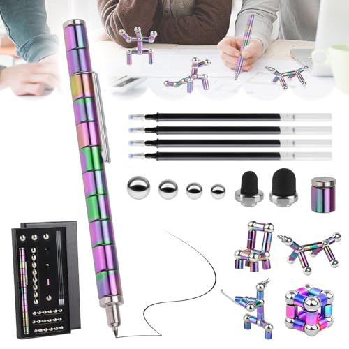 HBSFBH Magnetic Fidget Pen, Magnet Stift, Magnetischer Kugelschreiber, Fidget Pen Spielzeug, Multifunktions Magnetstif, Geschenke für Männer, Frauen, Vatertagsgeschenk HBSFBH Magnetic Fidget Pen, Magnet Stift, Magnetischer Kugelschreiber, Fidget Pen Spielzeug, Multifunktions Magnetstif, Geschenke für Männer, Frauen, Vatertagsgeschenk von HBSFBH