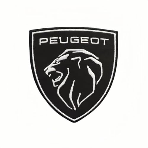 HBUNKT Auto Emblem Patches zum Aufbügeln für Peugeot 4007 2007 2008 2009, Patches Auto Emblem Bestickte Aufnäher zum Aufbügeln oder Aufnähen für Kleidung Hut Jeans Rucksäcke Zubehör von HBUNKT
