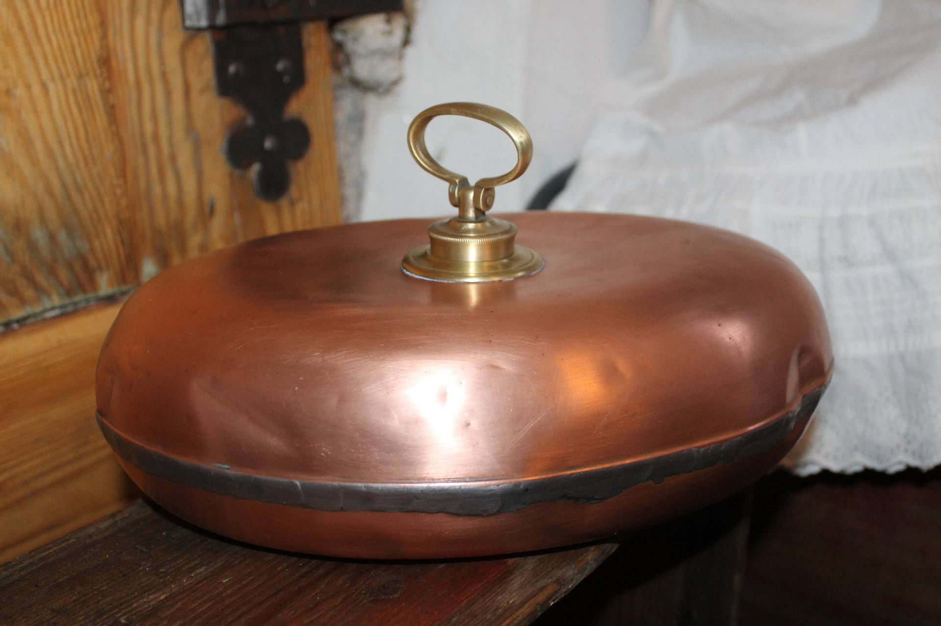Selten Wunderschöne Antike Wärmflasche/Kupfer &messing Tolle Patina Brocante + Vintage Selten Wunderschöne Antike Wärmflasche/Kupfer &messing Tolle Patina Brocante + Vintage von HBVintageLaden