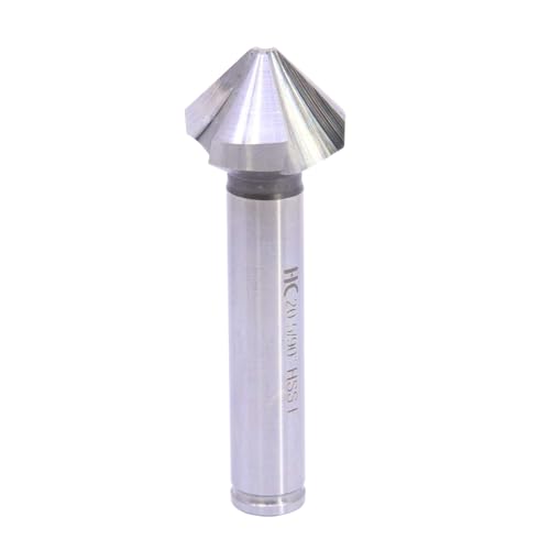 HC Maschinentechnik HSSE-Kegelsenker 90° DIN 334 – 3-Schneider, geschliffen, Set 1 Stk. – Entgraten & Senken in Stahl, Edelstahl, Aluminium, Messing & Guss (Ø 12,4) von HC-Maschinentechnik