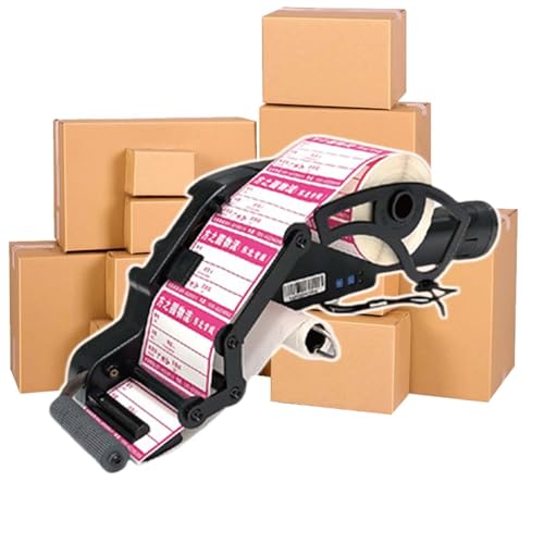 HCAUYNN Applikator Zum Abziehen Von Aufklebern, Tragbares EtikettiergeräT, Mit Ergonomischem Griff, Automatischer Erkennungsrad Und Kalibrierungstaste,80MM HCAUYNN Applikator Zum Abziehen Von Aufklebern, Tragbares EtikettiergeräT, Mit Ergonomischem Griff, Automatischer Erkennungsrad Und Kalibrierungstaste,80MM von HCAUYNN