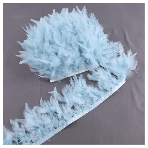 2 Meter Truthahn Federband Federband 10-13cm Länge Federn Fransenbesatz Federbesatz Feder Fransen Truthahn Streifen Trim Plüsch Feder zum Nähen Basteln Faschingskostüme Hellblau 2 Meter Truthahn Federband Federband 10-13cm Länge Federn Fransenbesatz Federbesatz Feder Fransen Truthahn Streifen Trim Plüsch Feder zum Nähen Basteln Faschingskostüme Hellblau von HCAXKFMMXU