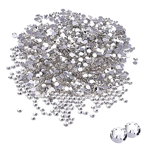 Strasssteine aus Kunstharz, flache Rückseite, antihaftbeschichtet, 4 mm, transparent, flache Rückseite, rund, Hotfix, Kristall, flache Rückseite, Strasssteine, Glassteine, für Nagelkunst und Basteln, Strasssteine aus Kunstharz, flache Rückseite, antihaftbeschichtet, 4 mm, transparent, flache Rückseite, rund, Hotfix, Kristall, flache Rückseite, Strasssteine, Glassteine, für Nagelkunst und Basteln, von HCAXKFMMXU