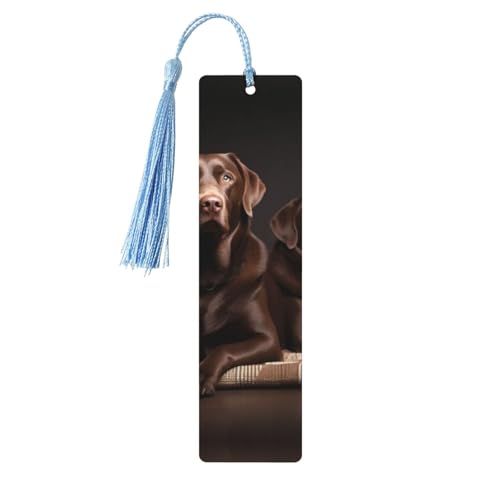 Braune Labrador Retriever Lesezeichen, Holz-Lesezeichen für Buchliebhaber, handgefertigtes Holz-Lesezeichen mit Quaste, Lesezeichen, Ornament, Geschenkanhänger, Etiketten für Basteldekorationen Braune Labrador Retriever Lesezeichen, Holz-Lesezeichen für Buchliebhaber, handgefertigtes Holz-Lesezeichen mit Quaste, Lesezeichen, Ornament, Geschenkanhänger, Etiketten für Basteldekorationen von HCBPWVQA