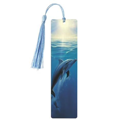 Delfin-Lesezeichen, Holz-Lesezeichen für Buchliebhaber, handgefertigtes Holz-Lesezeichen mit Quaste, Lesezeichen, Ornament, Geschenkanhänger, Etiketten für Basteldekorationen Delfin-Lesezeichen, Holz-Lesezeichen für Buchliebhaber, handgefertigtes Holz-Lesezeichen mit Quaste, Lesezeichen, Ornament, Geschenkanhänger, Etiketten für Basteldekorationen von HCBPWVQA
