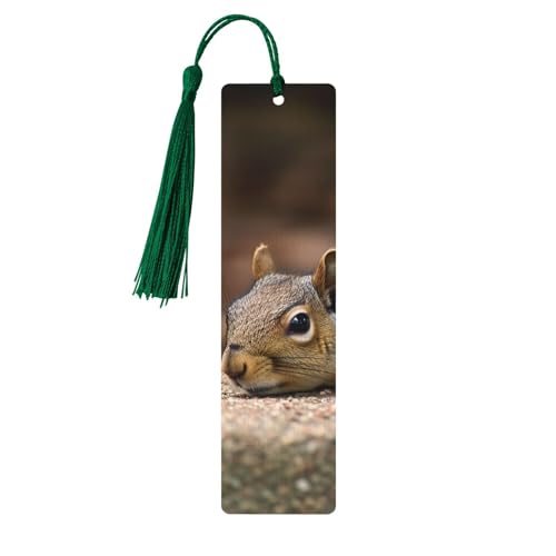 Eichhörnchen Just Laying Lesezeichen, Holz-Lesezeichen für Buchliebhaber, handgefertigtes Holz-Lesezeichen mit Quaste, Lesezeichen, Ornament, Holz-Geschenkanhänger, Etiketten für Basteldekorationen Eichhörnchen Just Laying Lesezeichen, Holz-Lesezeichen für Buchliebhaber, handgefertigtes Holz-Lesezeichen mit Quaste, Lesezeichen, Ornament, Holz-Geschenkanhänger, Etiketten für Basteldekorationen von HCBPWVQA