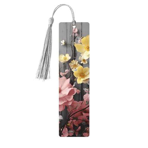 Lesezeichen mit Blumenmuster, Holz-Lesezeichen für Buchliebhaber, handgefertigtes Holz-Lesezeichen mit Quaste, Lesezeichen, Ornament, Geschenkanhänger, Etiketten für Basteldekorationen Lesezeichen mit Blumenmuster, Holz-Lesezeichen für Buchliebhaber, handgefertigtes Holz-Lesezeichen mit Quaste, Lesezeichen, Ornament, Geschenkanhänger, Etiketten für Basteldekorationen von HCBPWVQA