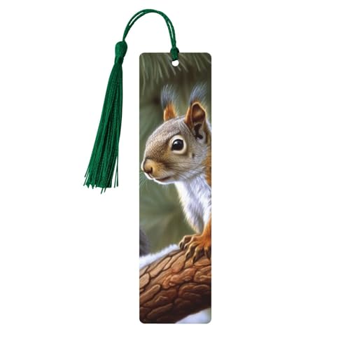 Lesezeichen mit Eichhörnchen, Holz-Lesezeichen für Buchliebhaber, handgefertigtes Holz-Lesezeichen mit Quaste, Lesezeichen, Ornament, Geschenkanhänger, Etiketten für Basteldekorationen Lesezeichen mit Eichhörnchen, Holz-Lesezeichen für Buchliebhaber, handgefertigtes Holz-Lesezeichen mit Quaste, Lesezeichen, Ornament, Geschenkanhänger, Etiketten für Basteldekorationen von HCBPWVQA