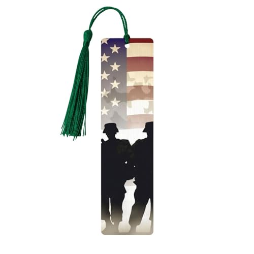 Lesezeichen mit amerikanischem Muster, Lesezeichen aus Holz für Buchliebhaber, handgefertigtes Holz-Lesezeichen mit Quaste, Lesezeichen, Lesezeichen, Ornament, Geschenkanhänger, Etiketten für Lesezeichen mit amerikanischem Muster, Lesezeichen aus Holz für Buchliebhaber, handgefertigtes Holz-Lesezeichen mit Quaste, Lesezeichen, Lesezeichen, Ornament, Geschenkanhänger, Etiketten für von HCBPWVQA