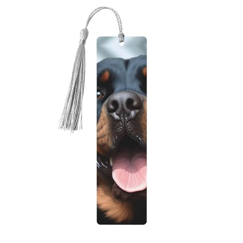 Rottweiler Lesezeichen mit Hundezungenkopf, Holz-Lesezeichen für Buchliebhaber, handgefertigtes Holz-Lesezeichen mit Quaste, Lesezeichen, Ornament, Geschenkanhänger, Etiketten für Basteldekorationen Rottweiler Lesezeichen mit Hundezungenkopf, Holz-Lesezeichen für Buchliebhaber, handgefertigtes Holz-Lesezeichen mit Quaste, Lesezeichen, Ornament, Geschenkanhänger, Etiketten für Basteldekorationen von HCBPWVQA