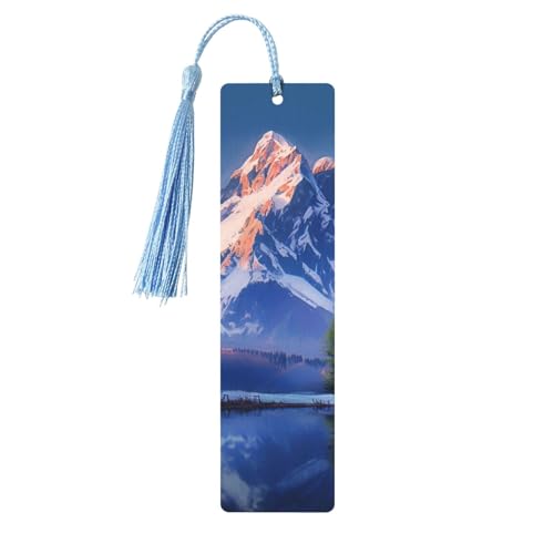 Snow Mountain Lesezeichen, Holz-Lesezeichen für Buchliebhaber, handgefertigtes Holz-Lesezeichen mit Quaste, Lesezeichen, Ornament, Geschenkanhänger, Etiketten für Basteldekorationen Snow Mountain Lesezeichen, Holz-Lesezeichen für Buchliebhaber, handgefertigtes Holz-Lesezeichen mit Quaste, Lesezeichen, Ornament, Geschenkanhänger, Etiketten für Basteldekorationen von HCBPWVQA