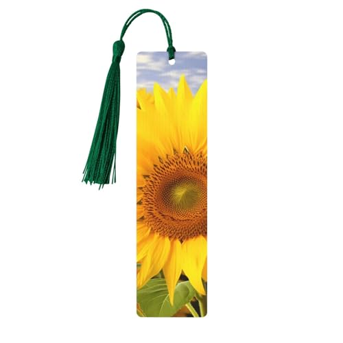 Sonnenblumen-Lesezeichen, Holz-Lesezeichen für Buchliebhaber, handgefertigtes Holz-Lesezeichen mit Quaste, Lesezeichen, Ornament, Geschenkanhänger, Etiketten für Basteldekorationen Sonnenblumen-Lesezeichen, Holz-Lesezeichen für Buchliebhaber, handgefertigtes Holz-Lesezeichen mit Quaste, Lesezeichen, Ornament, Geschenkanhänger, Etiketten für Basteldekorationen von HCBPWVQA