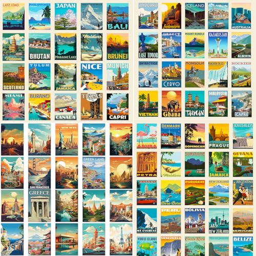 100 Stück Weltreisen Sticker Berühmte Landschaft Reise Aufkleber Wasserfestes Vinyl Aufkleber Set Geeignet für Koffer, Autos, Fahrräder, Helme, Laptops, Skateboards 100 Stück Weltreisen Sticker Berühmte Landschaft Reise Aufkleber Wasserfestes Vinyl Aufkleber Set Geeignet für Koffer, Autos, Fahrräder, Helme, Laptops, Skateboards von HCHES