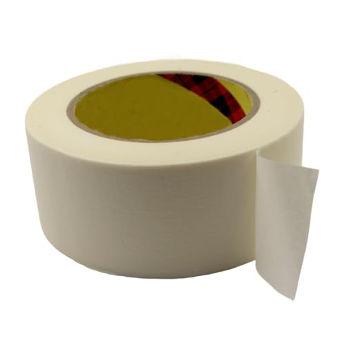 50M x 50mm Weiß Malerkrepp Klebeband Scharnier Reparatur Bastelband Abklebeband für Buchbinder Abklebeband Lackierung Sicheres Befestigung und Verpackung 50M x 50mm Weiß Malerkrepp Klebeband Scharnier Reparatur Bastelband Abklebeband für Buchbinder Abklebeband Lackierung Sicheres Befestigung und Verpackung von HCHES