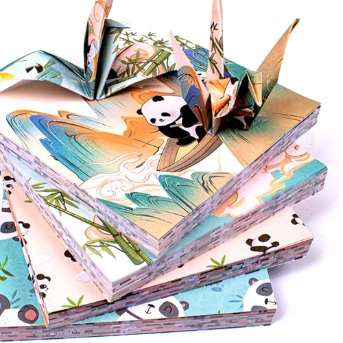 60 Blätter Origami Papier Set 15x15cm Panda Muster Doppelseitiges Farbiges Quadrate Origamipapier für DIY Papierhandwerk,Dekoration,Wünsche 60 Blätter Origami Papier Set 15x15cm Panda Muster Doppelseitiges Farbiges Quadrate Origamipapier für DIY Papierhandwerk,Dekoration,Wünsche von HCHES