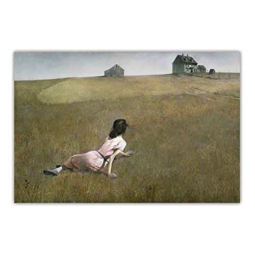Andrew Wyeth Malerei Christinas Welt, 1948 Posterdrucke Westliche Kunst Bilder Abstrakte Kunstwerke Leinwand Wandkunst Wohnzimmer Wohnkultur 60×90cm Rahmenlos von HCHKMMI