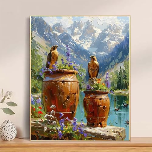Malen Nach Zahlen Adler Paint by Numbers, Malen Nach Zahlen Erwachsene Landschaft Painting by Numbers DIY Set Erwachsene mit 3 Pinseln und Acrylfarbe für Deko Wohnzimmer 100 x 135cm -hcj2504640FS6SI Malen Nach Zahlen Adler Paint by Numbers, Malen Nach Zahlen Erwachsene Landschaft Painting by Numbers DIY Set Erwachsene mit 3 Pinseln und Acrylfarbe für Deko Wohnzimmer 100 x 135cm -hcj2504640FS6SI von HCJUTFOU