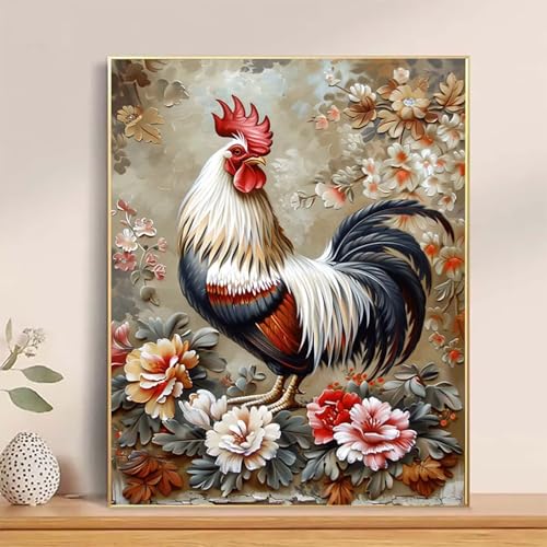 Malen Nach Zahlen Blume Paint by Numbers, Malen Nach Zahlen Erwachsene Hahn Painting by Numbers DIY Set Erwachsene mit 3 Pinseln und Acrylfarbe für Deko Wohnzimmer, Geschenke 100 x 135cm -hcj250425 Malen Nach Zahlen Blume Paint by Numbers, Malen Nach Zahlen Erwachsene Hahn Painting by Numbers DIY Set Erwachsene mit 3 Pinseln und Acrylfarbe für Deko Wohnzimmer, Geschenke 100 x 135cm -hcj250425 von HCJUTFOU