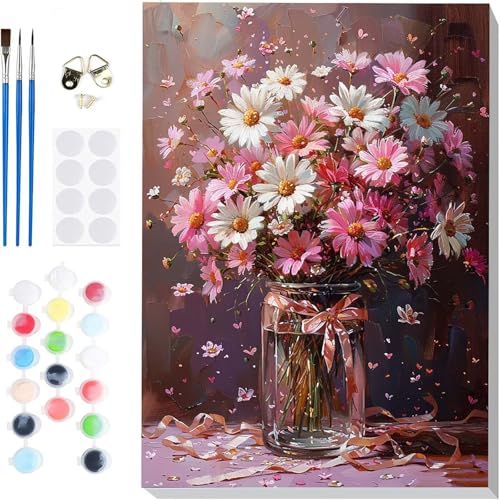 Malen Nach Zahlen Chrysantheme Paint by Numbers, Malen Nach Zahlen Erwachsene Vase Painting by Numbers DIY Set Erwachsene mit 3 Pinseln und Acrylfarbe für Deko Wohnzimmer 100x135cm -hcj250462CS09D7 Malen Nach Zahlen Chrysantheme Paint by Numbers, Malen Nach Zahlen Erwachsene Vase Painting by Numbers DIY Set Erwachsene mit 3 Pinseln und Acrylfarbe für Deko Wohnzimmer 100x135cm -hcj250462CS09D7 von HCJUTFOU