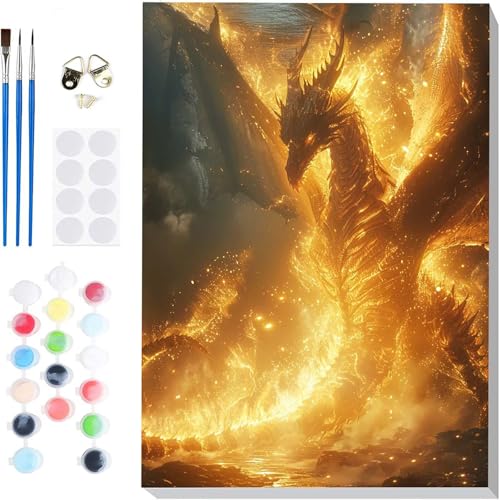 Malen Nach Zahlen Erwachsene Drachen Malen Nach Zahlen Tier Paint by Numbers DIY Ölgemälde Set mit 3 Pinseln und Acrylfarbe Basteln Erwachsene für Zimmer Wanddeko, Geschenke 50x65cm -hcj25045V59NQ3Y Malen Nach Zahlen Erwachsene Drachen Malen Nach Zahlen Tier Paint by Numbers DIY Ölgemälde Set mit 3 Pinseln und Acrylfarbe Basteln Erwachsene für Zimmer Wanddeko, Geschenke 50x65cm -hcj25045V59NQ3Y von HCJUTFOU