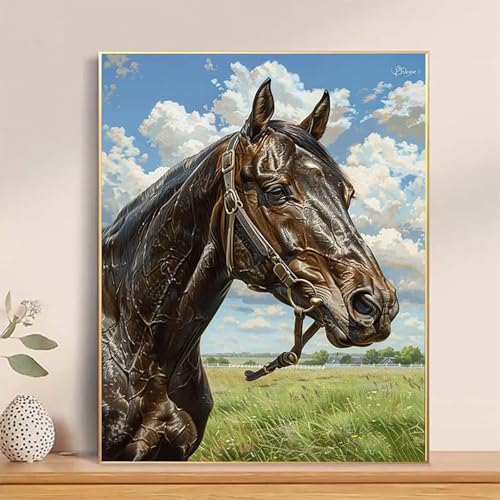 Malen Nach Zahlen Erwachsene Pferd Malen Nach Zahlen Wiese Paint by Numbers DIY Ölgemälde Set mit 3 Pinseln und Acrylfarbe Basteln Erwachsene für Zimmer Wanddeko, Geschenke 70 x 95cm -hcj25047K Malen Nach Zahlen Erwachsene Pferd Malen Nach Zahlen Wiese Paint by Numbers DIY Ölgemälde Set mit 3 Pinseln und Acrylfarbe Basteln Erwachsene für Zimmer Wanddeko, Geschenke 70 x 95cm -hcj25047K von HCJUTFOU