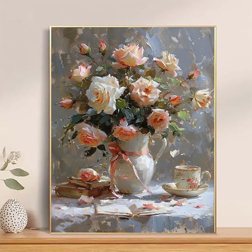 Malen Nach Zahlen Erwachsene Rose Malen Nach Zahlen Blume Paint by Numbers DIY Ölgemälde Set mit 3 Pinseln und Acrylfarbe Basteln Erwachsene für Zimmer Wanddeko, Geschenke 100 X 135 CM -hcj2504Y1 Malen Nach Zahlen Erwachsene Rose Malen Nach Zahlen Blume Paint by Numbers DIY Ölgemälde Set mit 3 Pinseln und Acrylfarbe Basteln Erwachsene für Zimmer Wanddeko, Geschenke 100 X 135 CM -hcj2504Y1 von HCJUTFOU