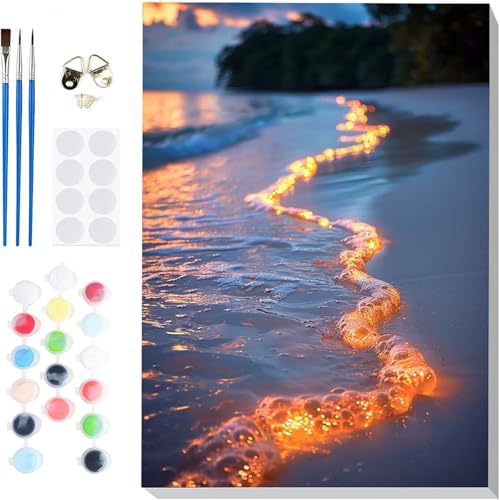 Malen Nach Zahlen Erwachsene Strand Malen Nach Zahlen Ozean Paint by Numbers DIY Ölgemälde Set mit 3 Pinseln und Acrylfarbe Basteln Erwachsene für Zimmer Wanddeko, Geschenke 30 x 40 cm -hcj2504M5 Malen Nach Zahlen Erwachsene Strand Malen Nach Zahlen Ozean Paint by Numbers DIY Ölgemälde Set mit 3 Pinseln und Acrylfarbe Basteln Erwachsene für Zimmer Wanddeko, Geschenke 30 x 40 cm -hcj2504M5 von HCJUTFOU