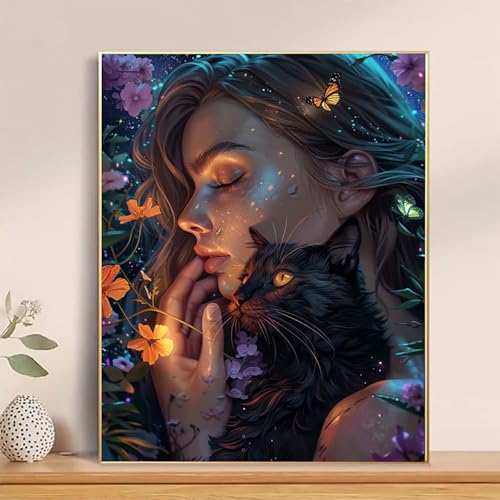Malen Nach Zahlen Frau Paint by Numbers, Malen Nach Zahlen Erwachsene Katze Painting by Numbers DIY Set Erwachsene mit 3 Pinseln und Acrylfarbe für Deko Wohnzimmer, Geschenke 100x135cm -hcj25045J Malen Nach Zahlen Frau Paint by Numbers, Malen Nach Zahlen Erwachsene Katze Painting by Numbers DIY Set Erwachsene mit 3 Pinseln und Acrylfarbe für Deko Wohnzimmer, Geschenke 100x135cm -hcj25045J von HCJUTFOU