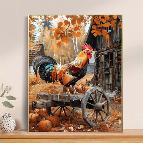 Malen Nach Zahlen Hahn Paint by Numbers, Malen Nach Zahlen Erwachsene Herbst Painting by Numbers DIY Set Erwachsene mit 3 Pinseln und Acrylfarbe für Deko Wohnzimmer, Geschenke 100x135cm -hcj25048N Malen Nach Zahlen Hahn Paint by Numbers, Malen Nach Zahlen Erwachsene Herbst Painting by Numbers DIY Set Erwachsene mit 3 Pinseln und Acrylfarbe für Deko Wohnzimmer, Geschenke 100x135cm -hcj25048N von HCJUTFOU