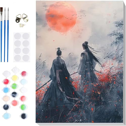 Malen Nach Zahlen Japanischer Samurai Paint by Numbers, Malen Nach Zahlen Erwachsene Sonne Painting by Numbers DIY Set Erwachsene mit 3 Pinseln und Acrylfarbe für Deko Wohnzimmer 70 x 95 cm -hcj2504L0 Malen Nach Zahlen Japanischer Samurai Paint by Numbers, Malen Nach Zahlen Erwachsene Sonne Painting by Numbers DIY Set Erwachsene mit 3 Pinseln und Acrylfarbe für Deko Wohnzimmer 70 x 95 cm -hcj2504L0 von HCJUTFOU