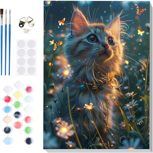 Malen Nach Zahlen Katze Paint by Numbers, Malen Nach Zahlen Erwachsene Chrysantheme Painting by Numbers DIY Set Erwachsene mit 3 Pinseln und Acrylfarbe für Deko Wohnzimmer 100 x 135cm -hcj2504W7 Malen Nach Zahlen Katze Paint by Numbers, Malen Nach Zahlen Erwachsene Chrysantheme Painting by Numbers DIY Set Erwachsene mit 3 Pinseln und Acrylfarbe für Deko Wohnzimmer 100 x 135cm -hcj2504W7 von HCJUTFOU