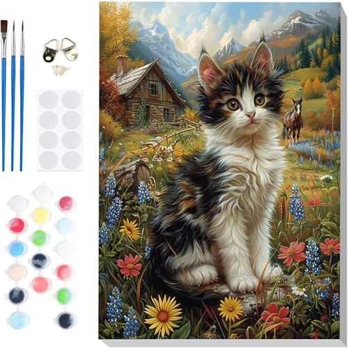 Malen Nach Zahlen Katze Paint by Numbers, Malen Nach Zahlen Erwachsene Pferd Painting by Numbers DIY Set Erwachsene mit 3 Pinseln und Acrylfarbe für Deko Wohnzimmer, Geschenke 60 x 80cm -hcj25047V Malen Nach Zahlen Katze Paint by Numbers, Malen Nach Zahlen Erwachsene Pferd Painting by Numbers DIY Set Erwachsene mit 3 Pinseln und Acrylfarbe für Deko Wohnzimmer, Geschenke 60 x 80cm -hcj25047V von HCJUTFOU
