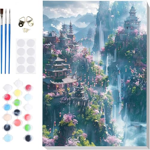 Malen Nach Zahlen Kirschblüten Paint by Numbers, Malen Nach Zahlen Erwachsene Landschaft Painting by Numbers DIY Set Erwachsene mit 3 Pinseln und Acrylfarbe für Deko Wohnzimmer 50 X 65 CM -hcj2504C1 Malen Nach Zahlen Kirschblüten Paint by Numbers, Malen Nach Zahlen Erwachsene Landschaft Painting by Numbers DIY Set Erwachsene mit 3 Pinseln und Acrylfarbe für Deko Wohnzimmer 50 X 65 CM -hcj2504C1 von HCJUTFOU